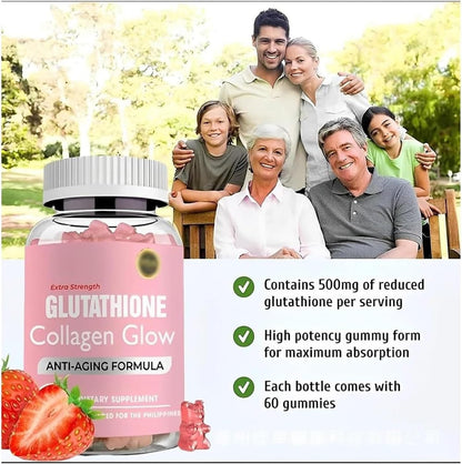 Caduola Glutathione Collagen Glow Gummies, Glutathione Collagen Glow Gummies for Dark Spot