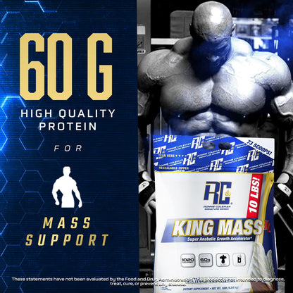 Ronnie Coleman Signature Series King Mass XL Mass Gainer Protein Powder, Muscle