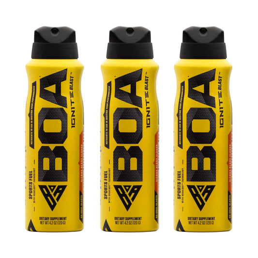 BOA Ignite Blast – Oral Aerosol Rapid Energy Solution – Pre Workout with Caffeine, B Vitamins