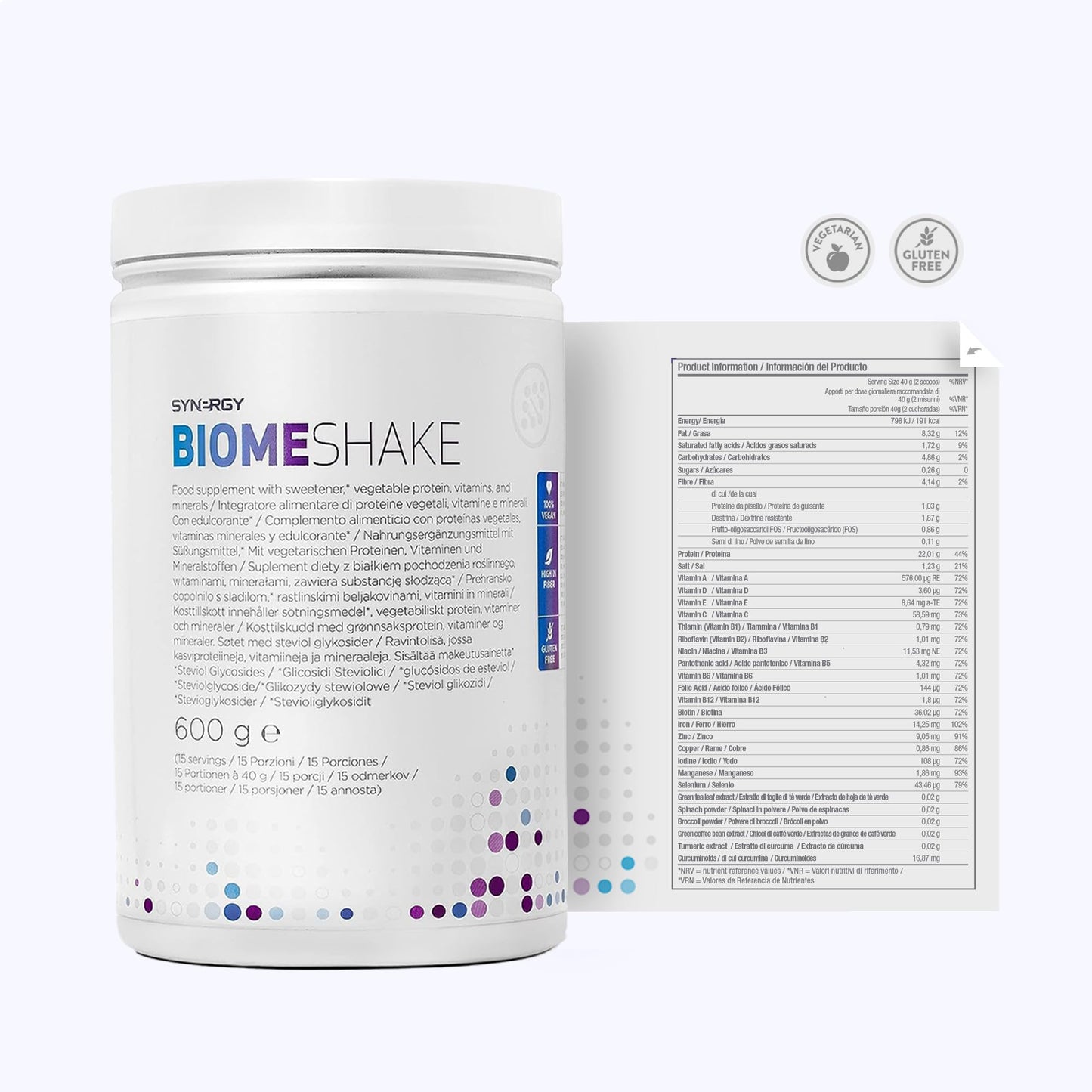 Synergy Worldwide Biome Shake 600 g | 22g Protein Powder Supplement | High in nutrients, Vitamins and Minerals