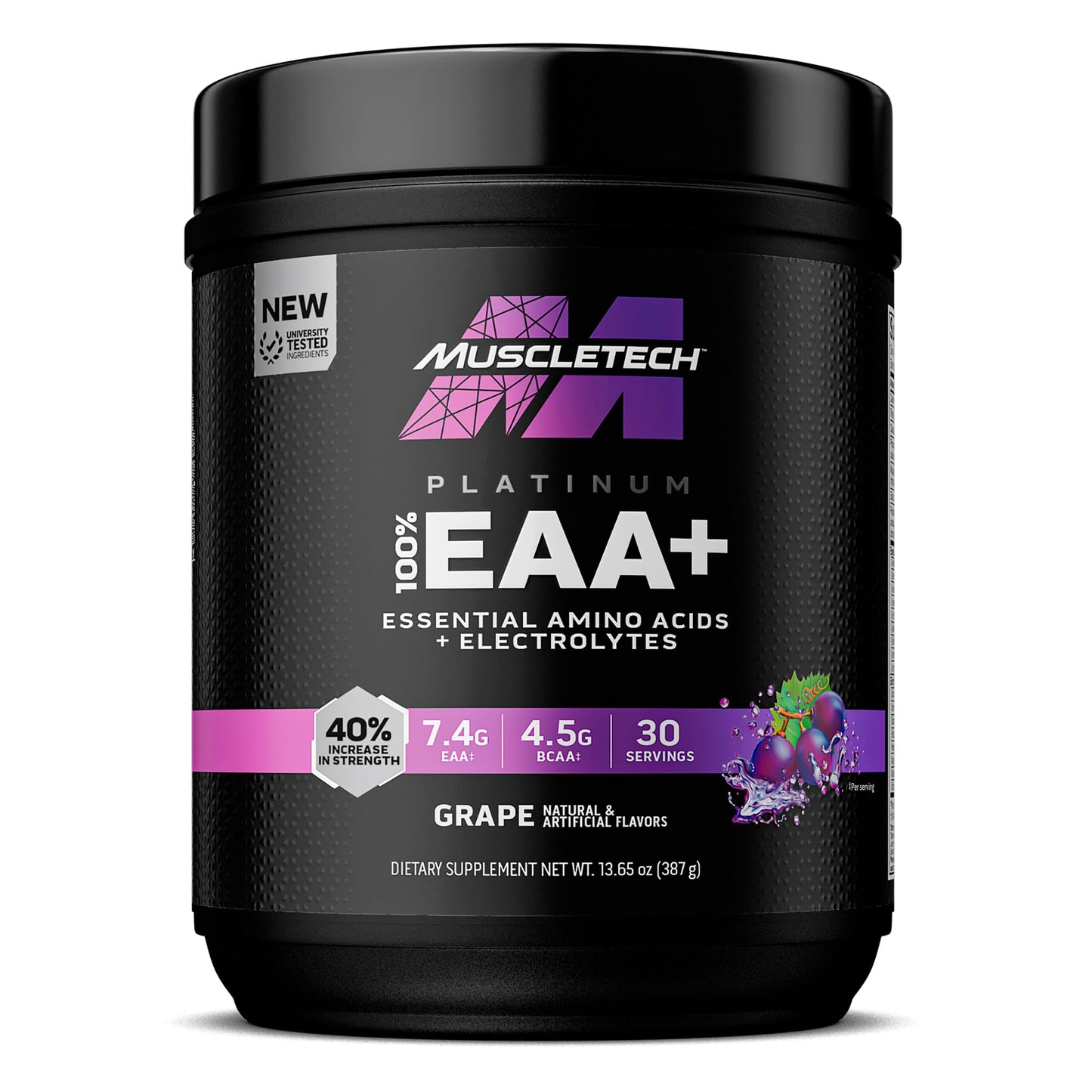 MuscleTech | Platinum 100% EAA+ |Essential Amino Acids | Muscle Strength Builder 