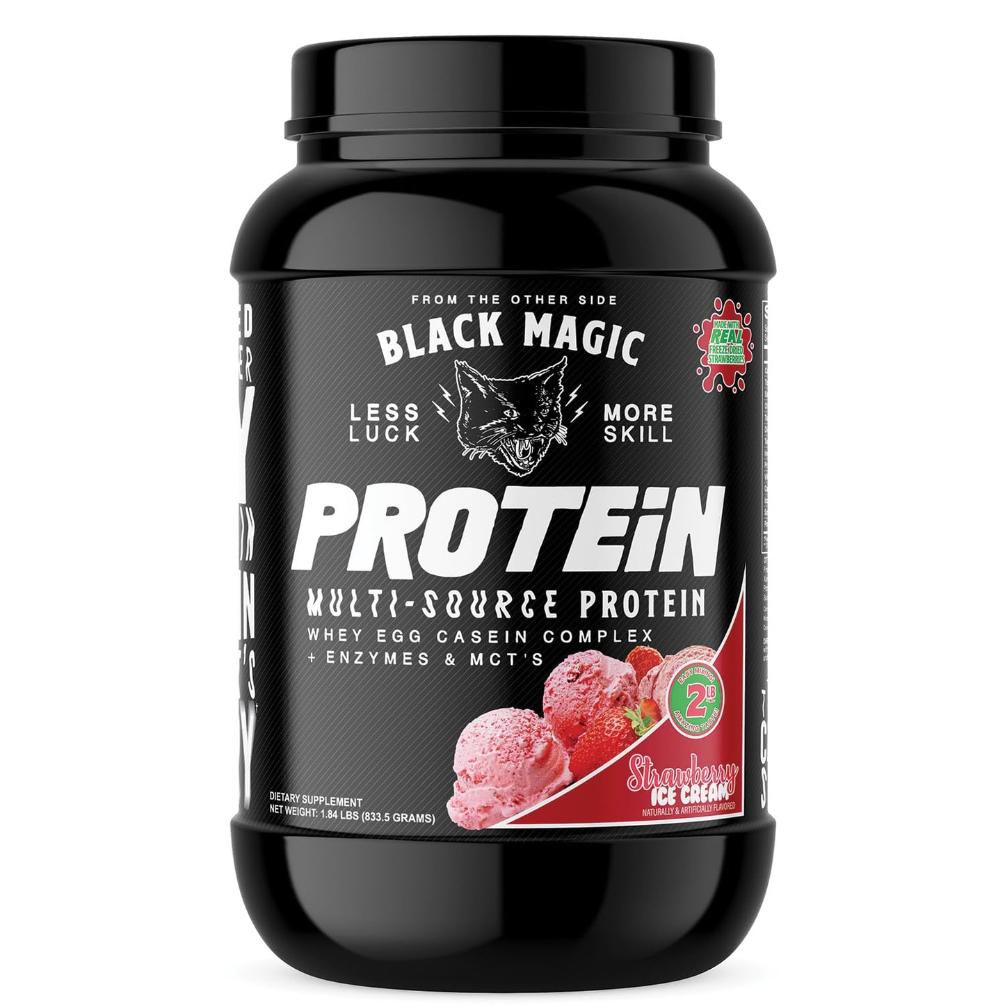 Black Magic Protein Powder - New Look - Whey, Egg, and Casein Complex with Enzymes