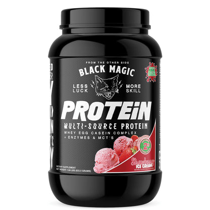 Black Magic Protein Powder - New Look - Whey, Egg, and Casein Complex with Enzymes