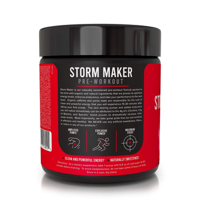 InnoSupps Storm Maker Pre Workout | Long Lasting Energy | Organic Caffeine |Green Tea