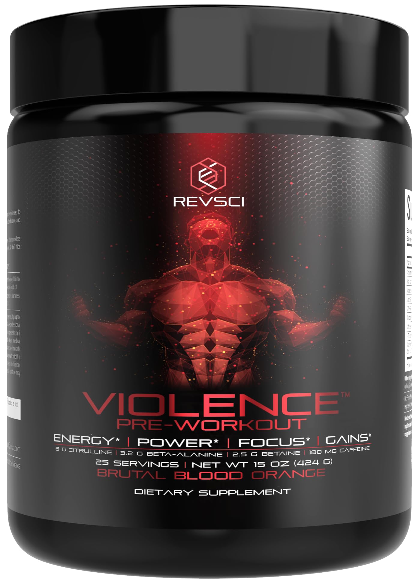 Violence Pre Workout Powder for Men - Precision Dosed Preworkout for Men & Women