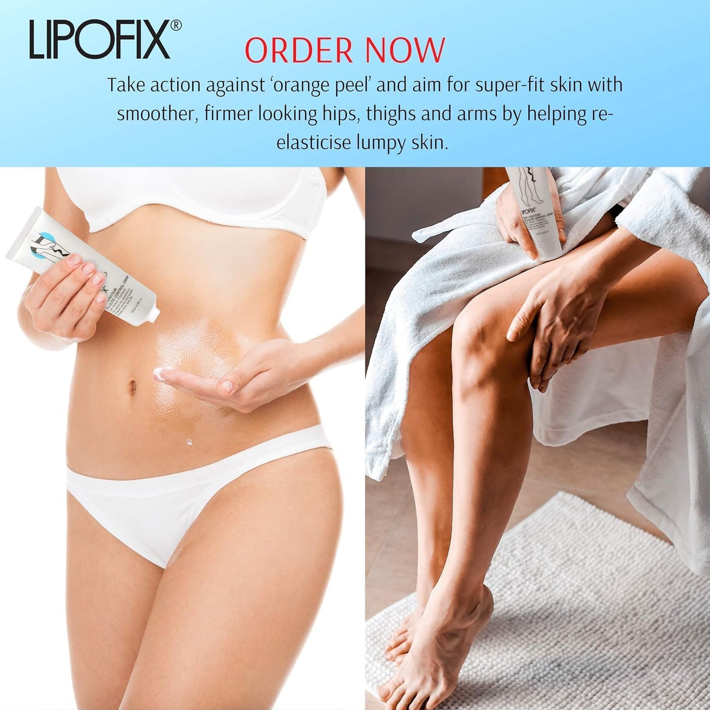 LIPOFIX Anti Cellulite Cream Luxurious Formula Body Contour Cream Effectively Tone