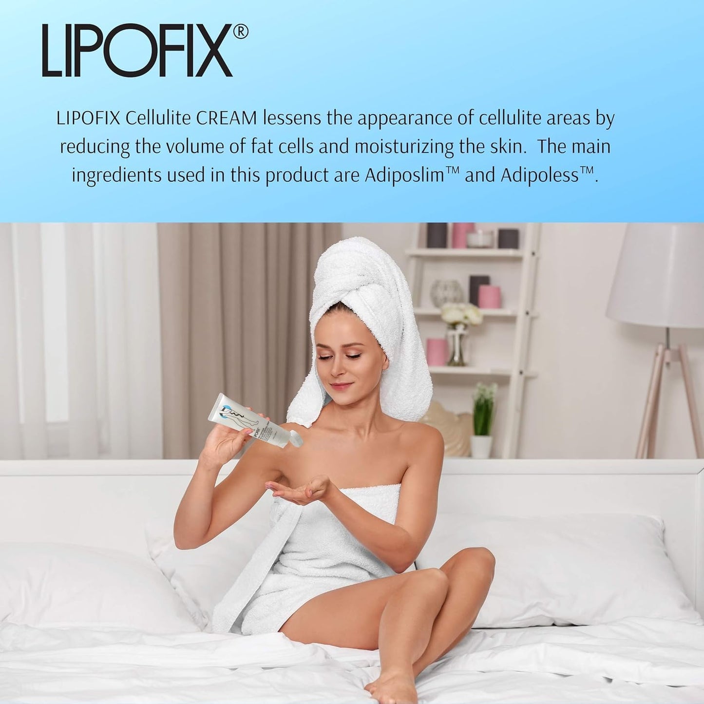 LIPOFIX Anti Cellulite Cream Luxurious Formula Body Contour Cream Effectively Tone