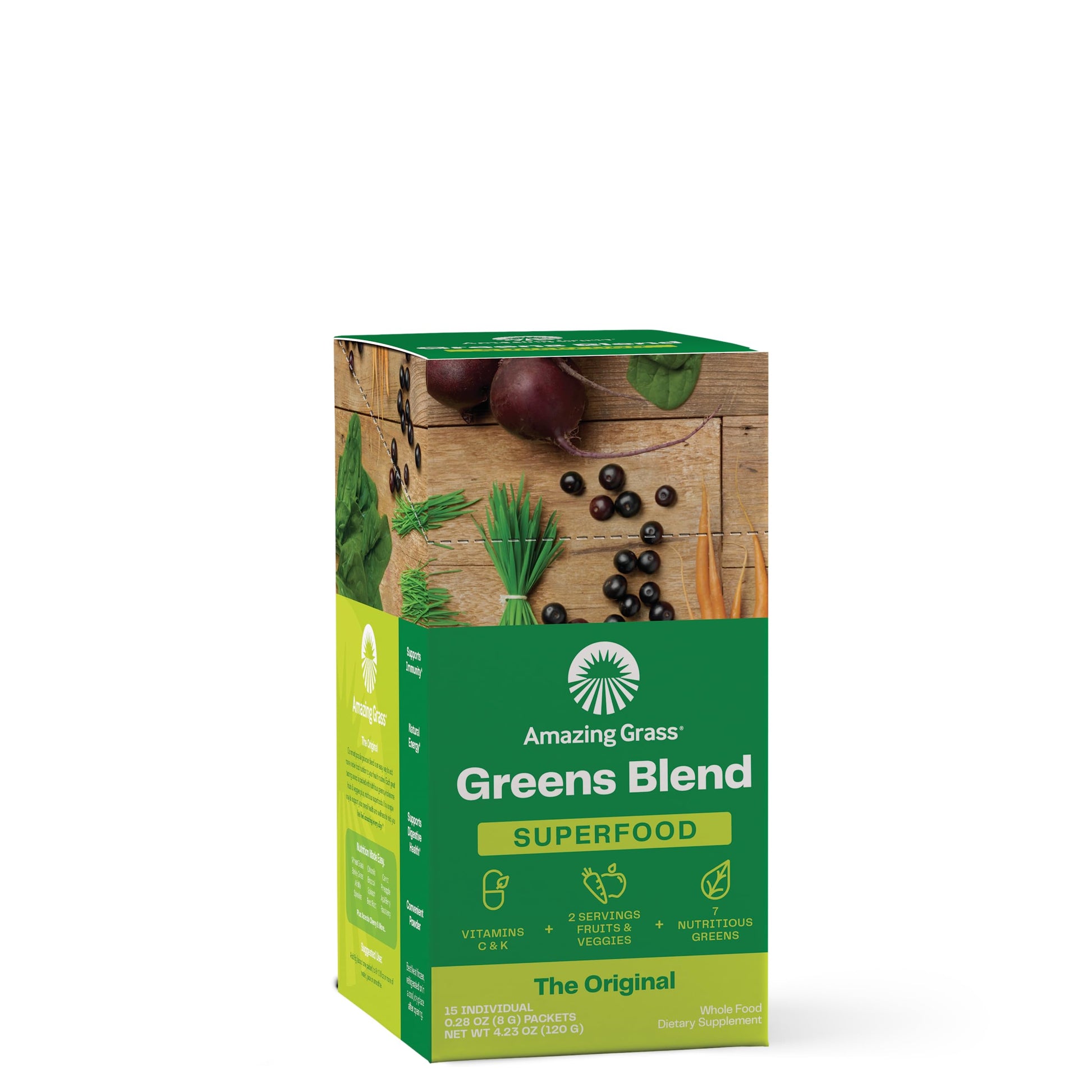 Amazing Grass Greens Blend Superfood: 15 Servings (Packaging May Vary)