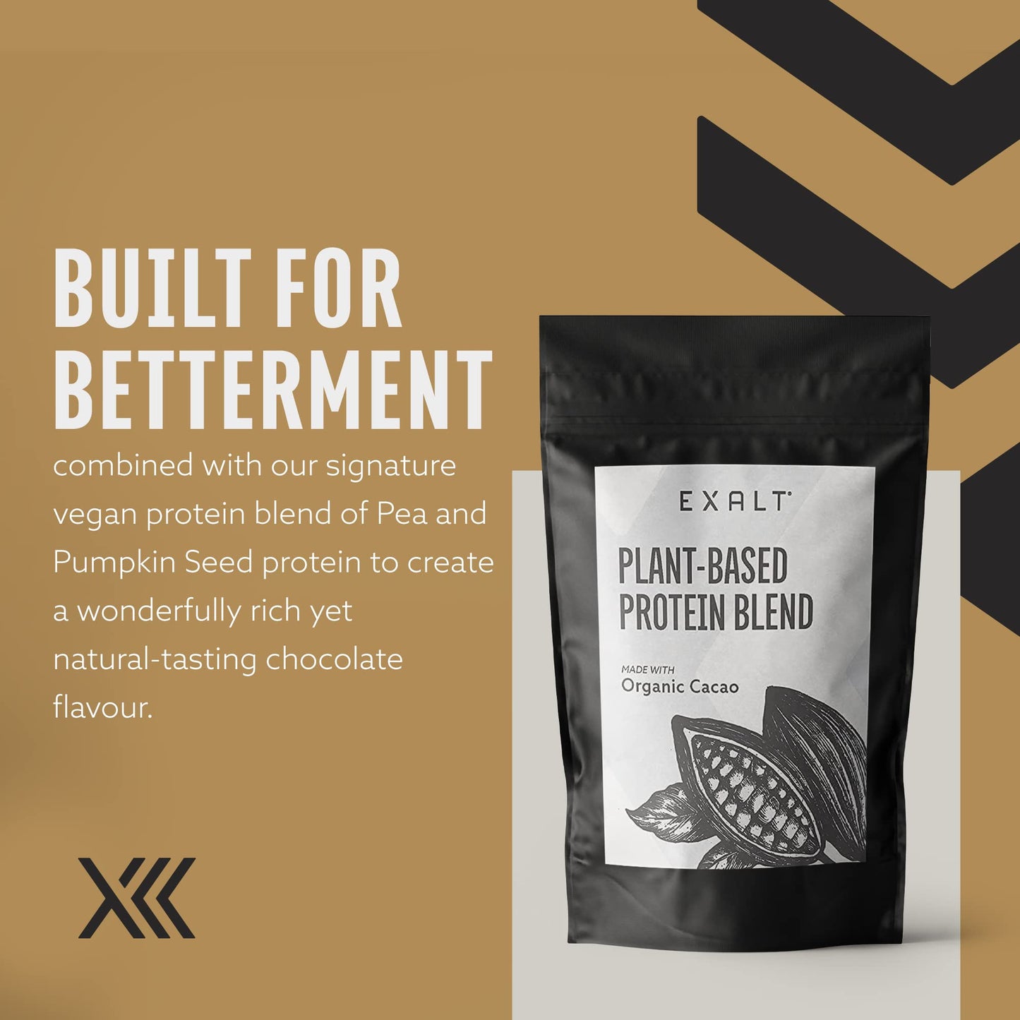 EXALT Vegan Protein Powder - 100% Plant-Based – Gluten Free - Keto Friendly