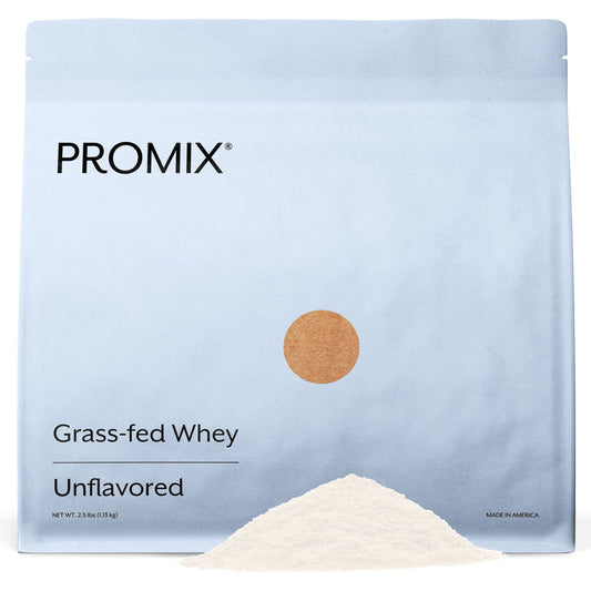 Promix Whey Protein Powder, Unflavored - 2.5lb Bulk - Grass-Fed & 100% All Natural 