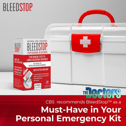 BleedStop™ First Aid Powder for Blood Clotting, Trauma Kit, Blood Thinner