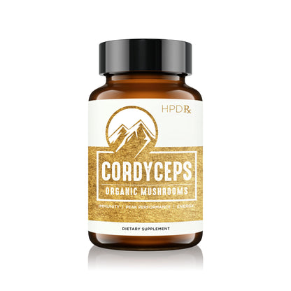 HPD Rx Premium Organic Cordyceps Mushroom Extract Performance Supplement 