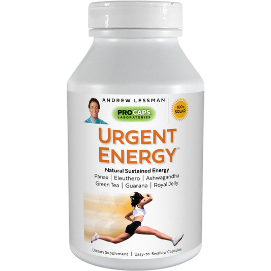 ANDREW LESSMAN Urgent Energy 60 Capsules – Provides a Safe, Healthy Means of Enhan