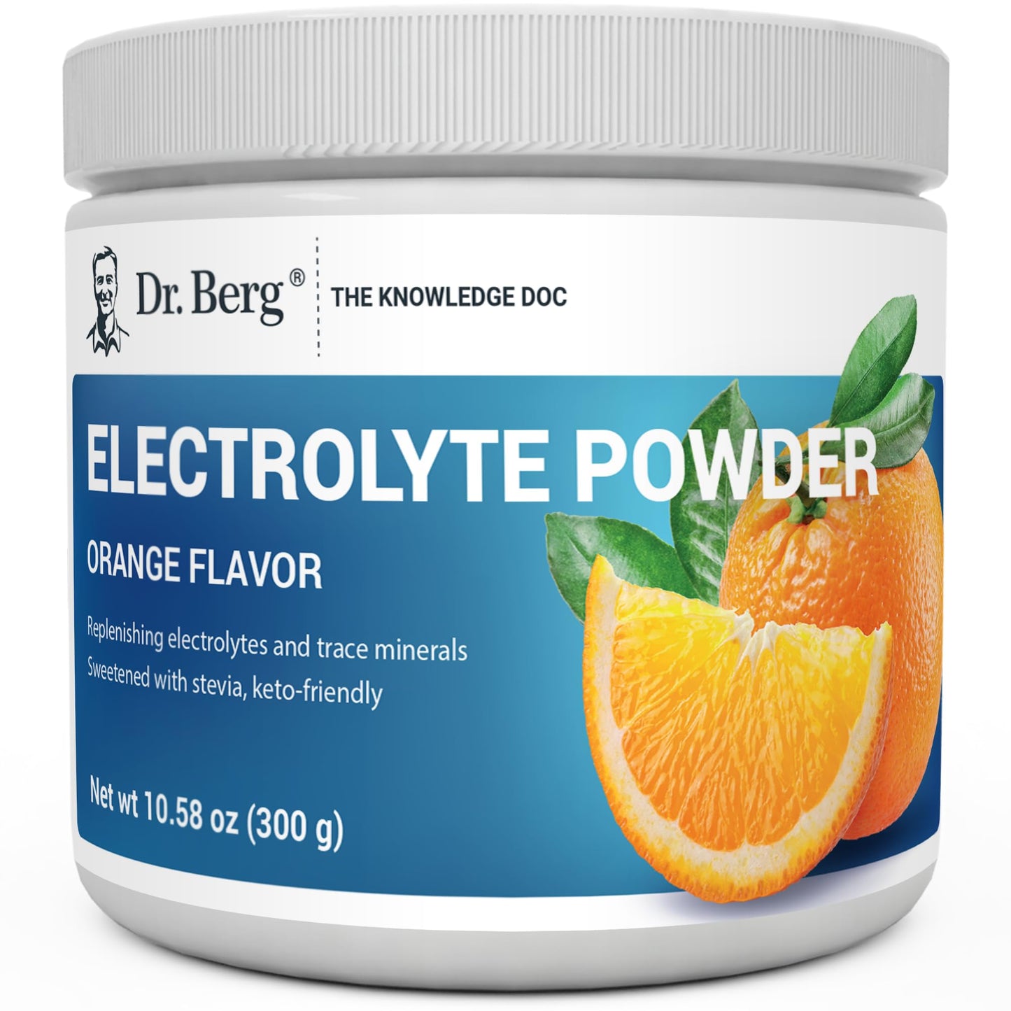 Dr. Berg Hydration Keto Electrolyte Powder - Enhanced w/ 1,000mg of Potassium & Real