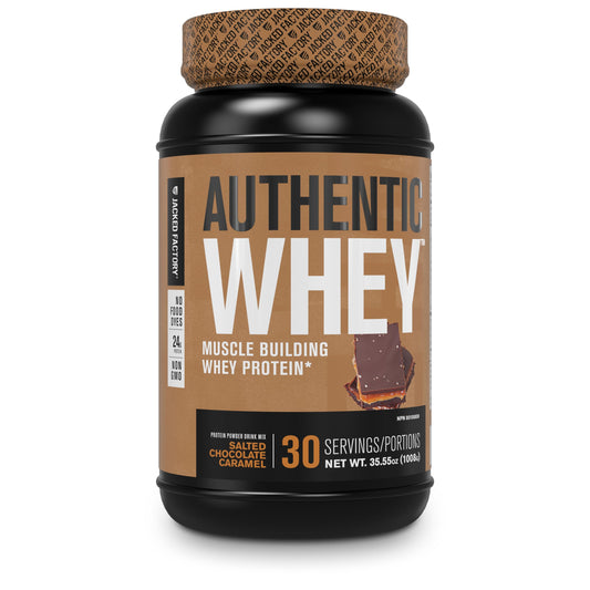 Jacked Factory Authentic Whey Muscle Building Whey Protein Powder - Low Carb