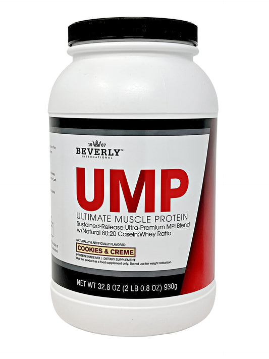 Beverly International UMP Protein Powder, Cookies & Cream. Unique Whey-Casein Ratio