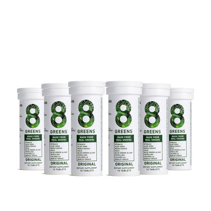 8Greens Daily Greens Effervescent Tablets - Superfood Booster, Energy & Immune Support