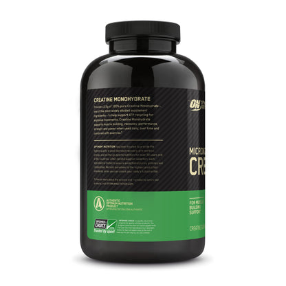 Optimum Nutrition Micronized Creatine Monohydrate Capsules, Keto Friendl