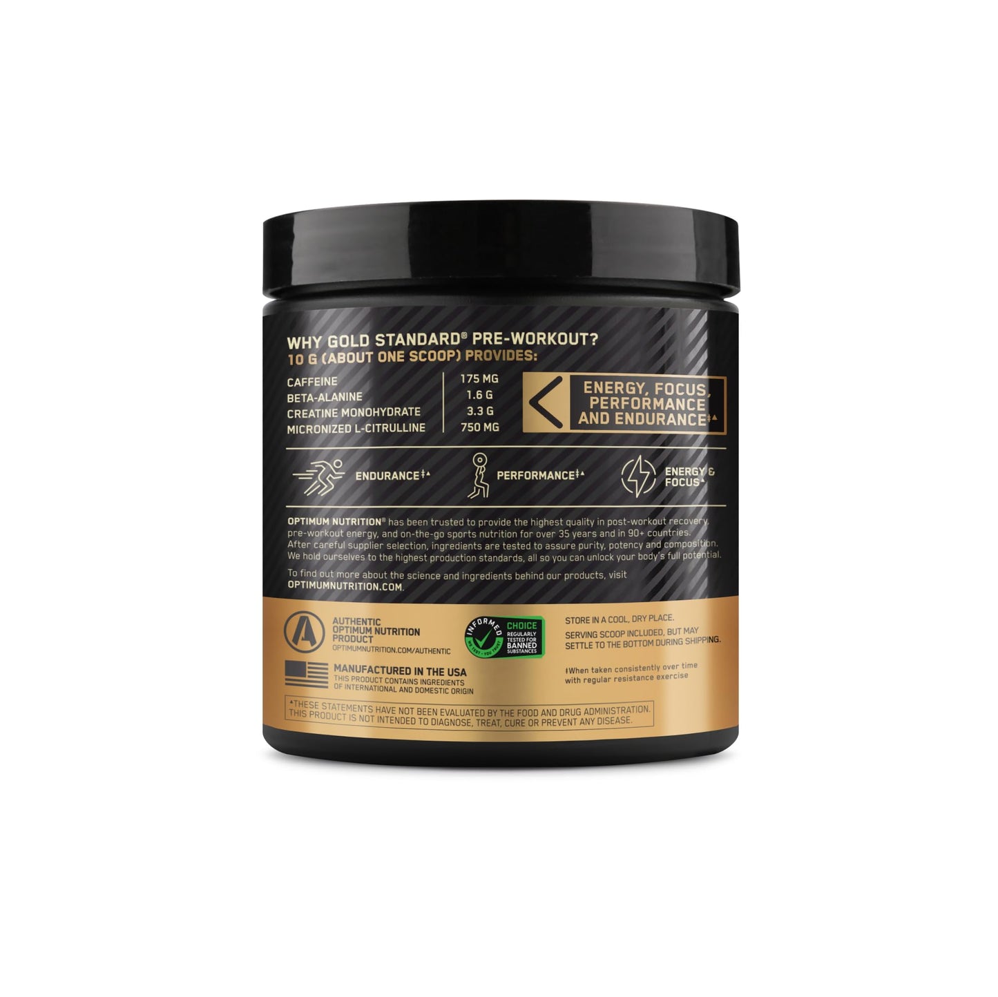 Optimum Nutrition Gold Standard Pre Workout with Creatine, Beta-Alanine, and Caffeine