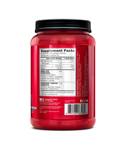 BSN Amino X Muscle Recovery & Endurance Powder with BCAAs, Intra Workout Support