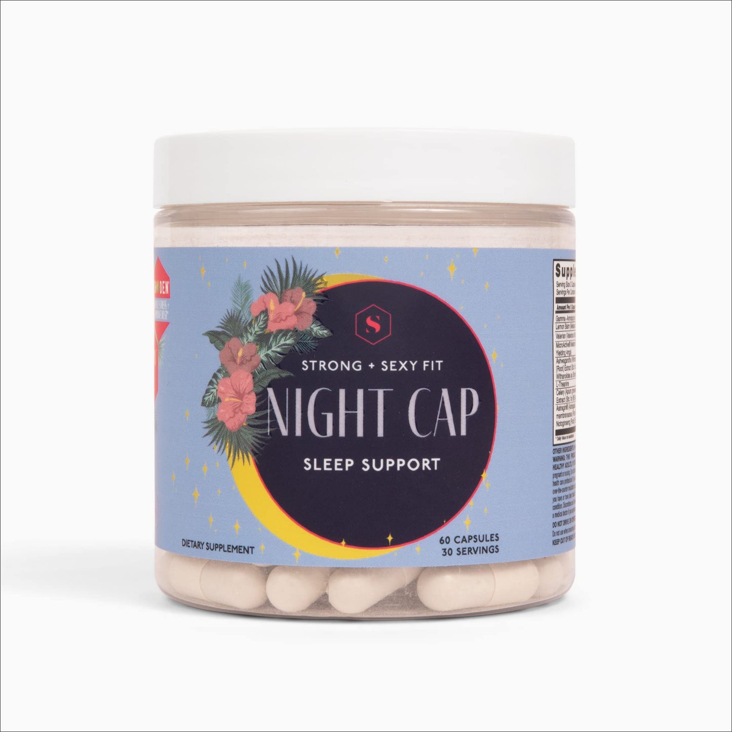 Strong + Sexy Fit Night Cap Sleep Support, Supplement to Help You Fall Asleep Faster