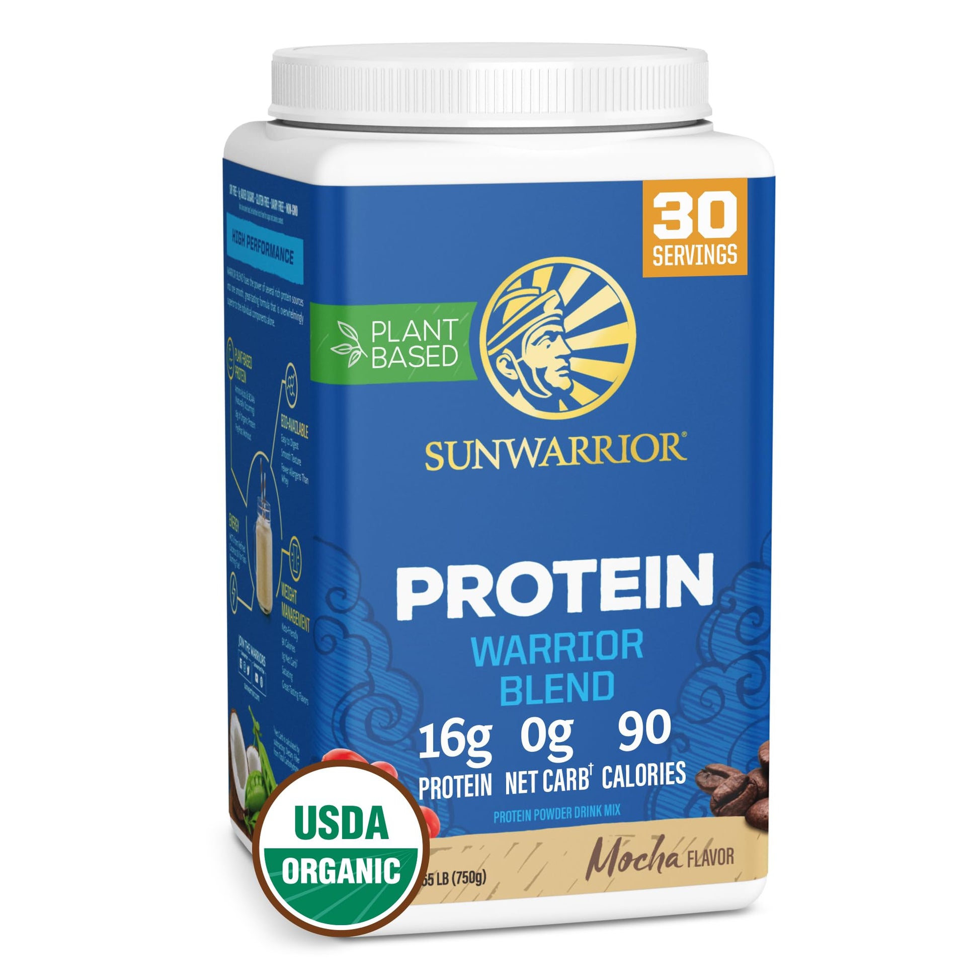 Sunwarrior Warrior Blend, Mocha, 750 Gram