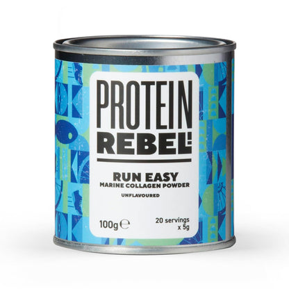 Protein Rebel - Run Easy Marine Collagen Powder for Running, Joint Support - Unflavoured Powder Collagen