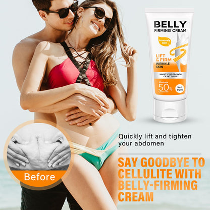 B Flat Belly Firming Cream, Skin Tightening & Cellulite Cream, Moisturizing Firming Lotion