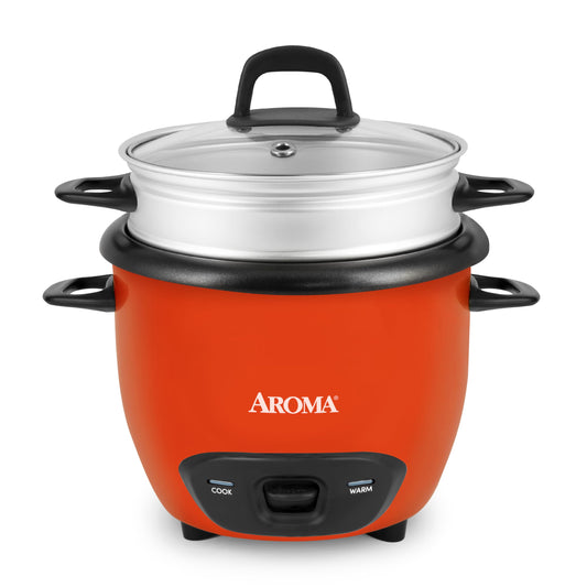 AROMA® 3-Cup (UnCooked) / 1.5Qt / 6-Cup Cooked Rice & Grain Cooker (ARC-743-1NGOR)