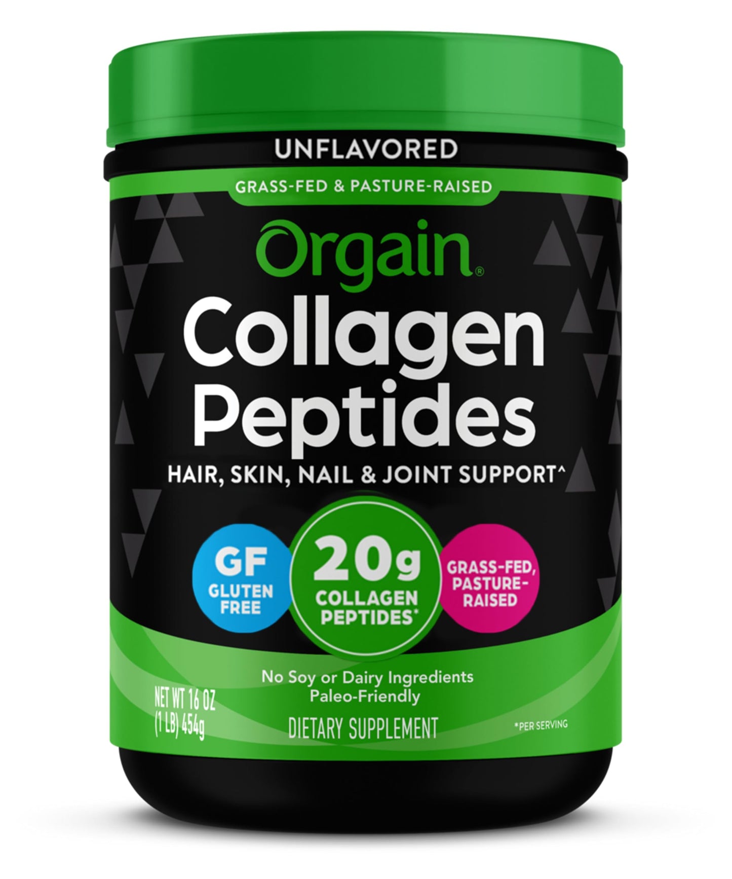 Orgain Collagen Peptides Unflavoured 454 g Success