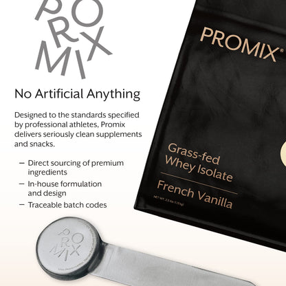 Promix Whey Protein Isolate Powder - Grass-Fed & 100% All Natural - ­Post Workout