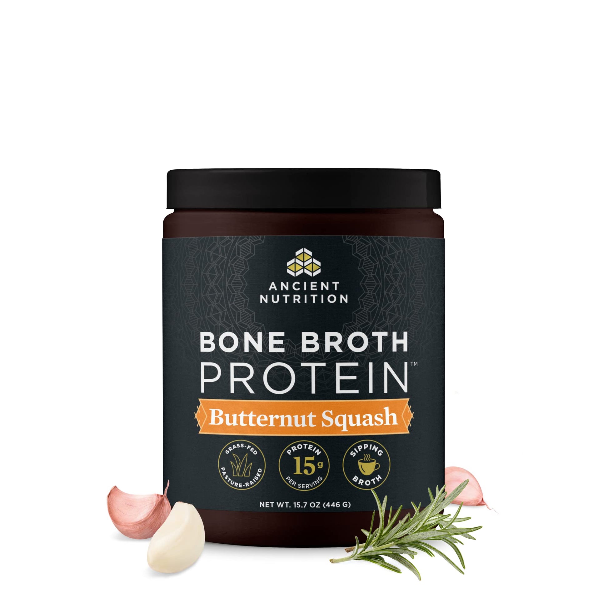 Ancient Nutrition Bone Broth Protein Powder, Chicken Soup, Grass-Fed Chicken 