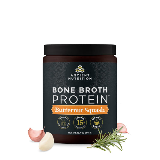 Ancient Nutrition Bone Broth Protein Powder, Chicken Soup, Grass-Fed Chicken 