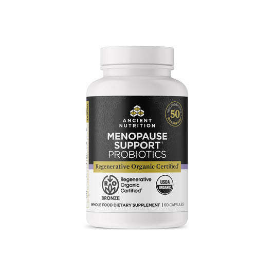 Ancient Nutrition Regenerative Organic Certified Probiotics for Menopause Support