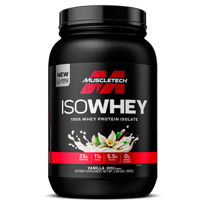 MuscleTech| IsoWhey | Whey Protein Isolate Powder| Muscle Builder for Men & Women 