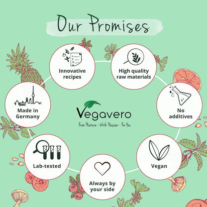 Vegavero Vegan Collagen Complex + Hyaluronic Acid | NO Additives | Vegan Collagen Powder Vollagen