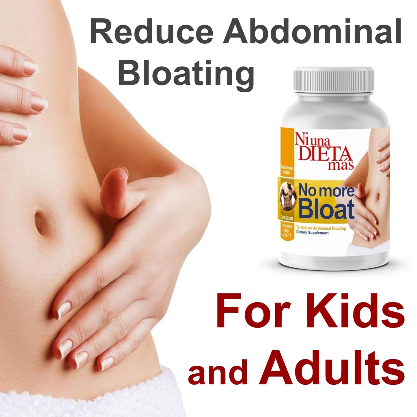 Ni una dieta más Reduce Abdominal Bloating - Digestive Enzymes for Multiple Foods