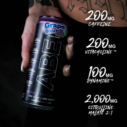 ABE Energy + Performance Sugar Free Energy Drink - All Black Everything Drink