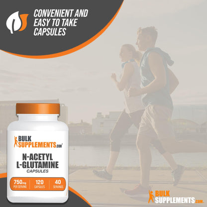 BULKSUPPLEMENTS.COM N-Acetyl L-Glutamine Capsules - Glutamine Supplement