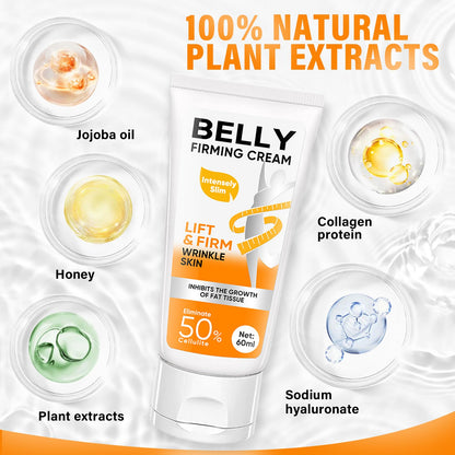 B Flat Belly Firming Cream, Skin Tightening & Cellulite Cream, Moisturizing Firming Lotion