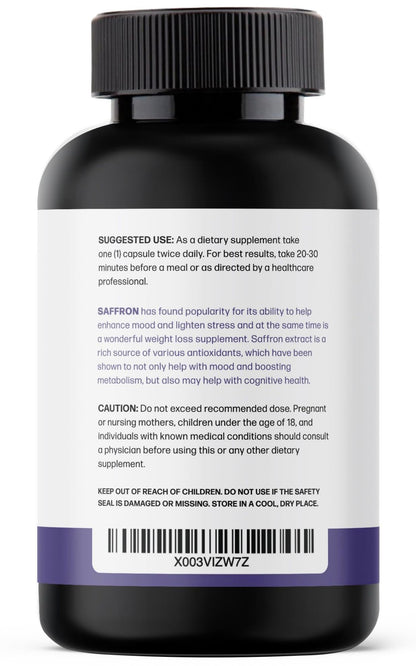 Pure Saffron Extract - Appetite Suppressant for Weight Loss Women & Men - Natural Hunger