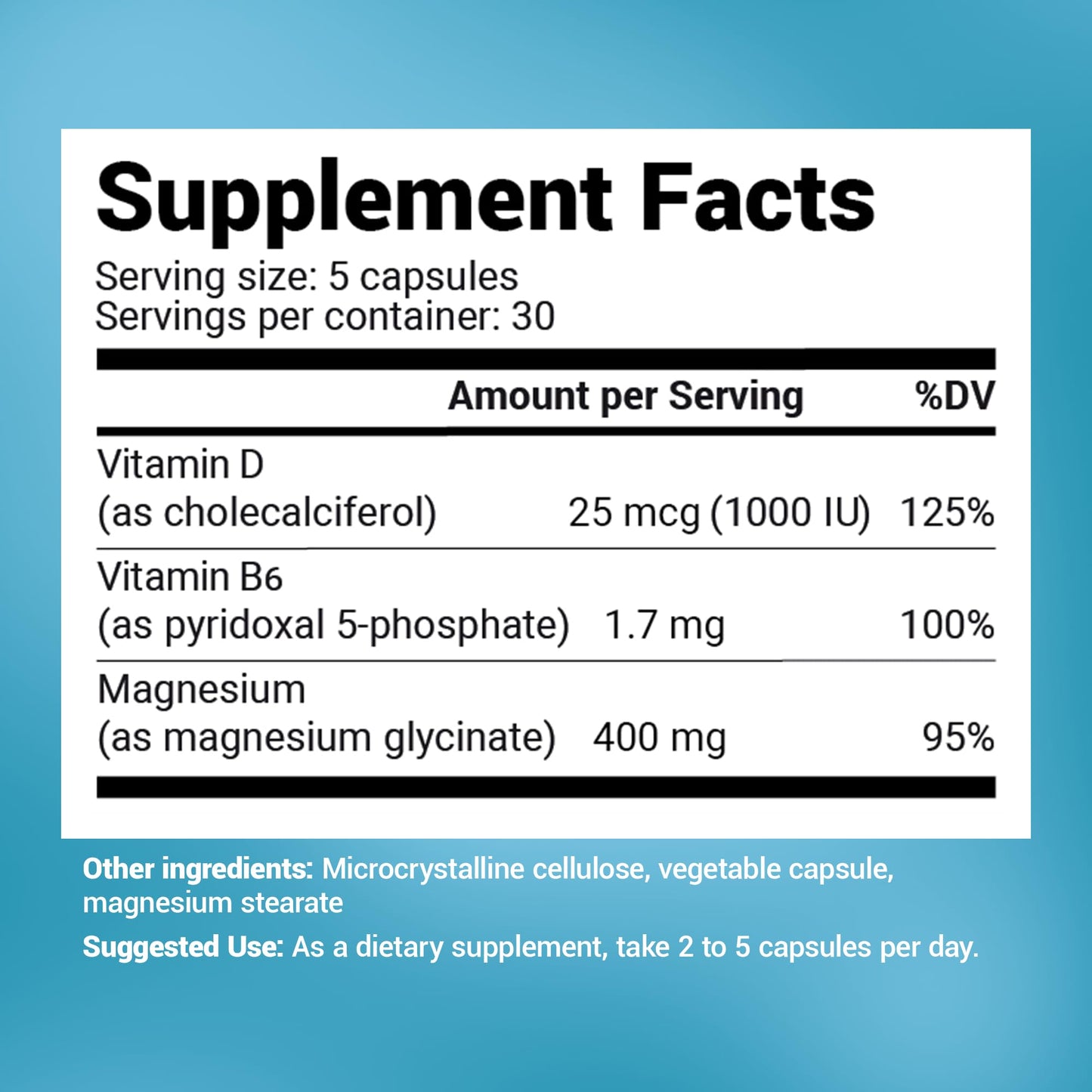 Dr. Berg's Magnesium Glycinate 400mg - Fully Chelated Veg Capsules for Stress