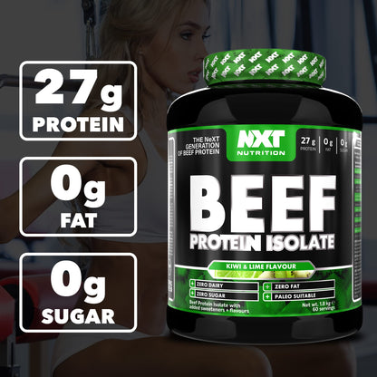 NXT Nutrition Beef Protein Isolate Powder - Protein Powder High in Natural Amino Acids