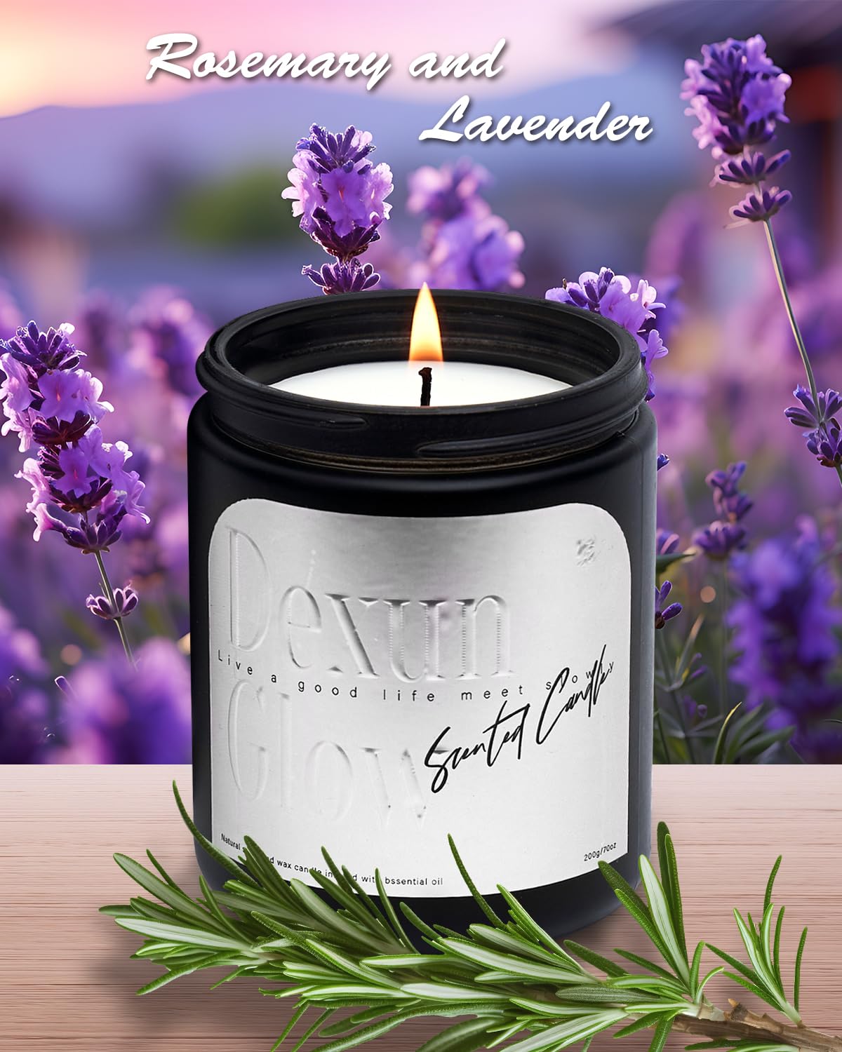 Aromatherapy Candle, Handcrafted with Natural Soy Wax and Essential Oils for Home Scented Appreciation