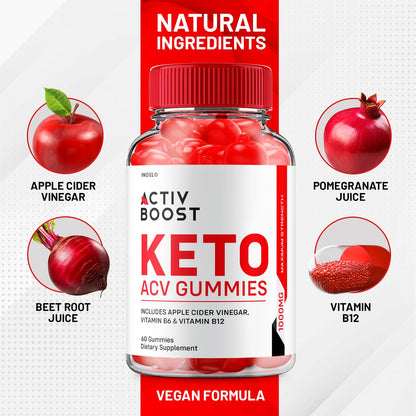 (2 Pack) Activ Boost Keto ACV Gummies - Activ Boost Keto ACV Gummies Reviews