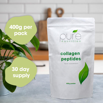 Pure Collagen Powder, Bovine Collagen Peptides Powder by Pure 400g