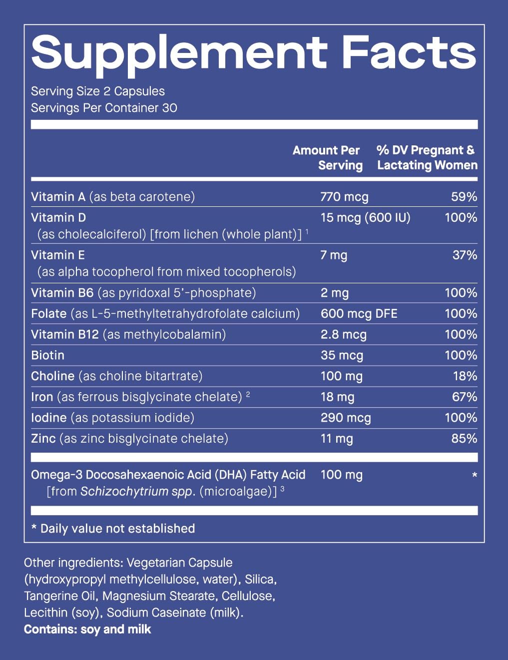 Modern Fertility Prenatal Multivitamin | Developed with OB-GYNs, Contains 12 Essential Nutrients