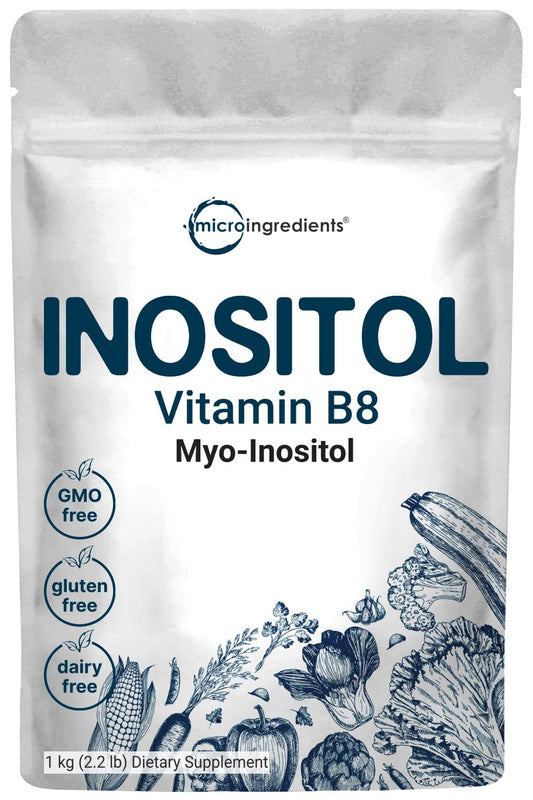 Pure Inositol Powder, Myo-Inositol B8 Powder, 1KG (2.2 Pounds), Strongly Supports Liver 