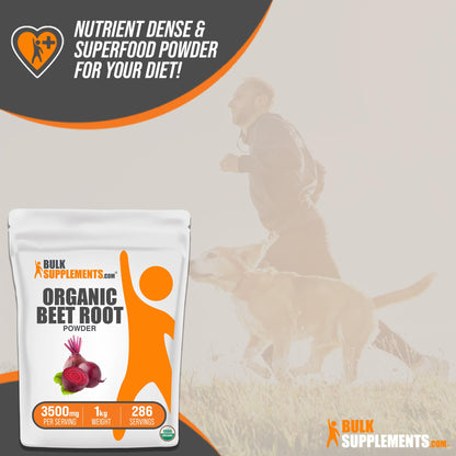 BULKSUPPLEMENTS.COM Organic Beet Root Powder - Beet Powder Organic, Beetroot