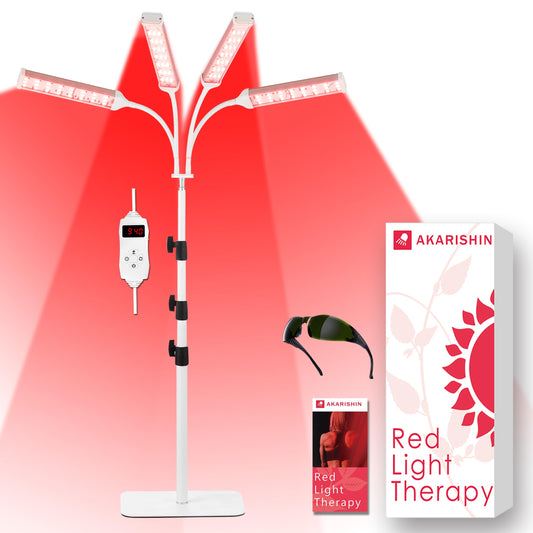 Akarishin Red Light Therapy Lamp-660nm Red Light,850nm & 940nm Infrared Light Therapy